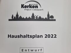 Haushaltsentwurf 2022