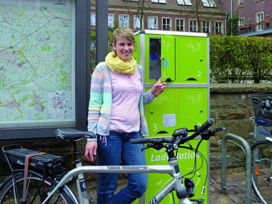 Antrag Ladestationen an den Fahrradboxen und ausreichende Straßenbeleuchtung vor den Boxen