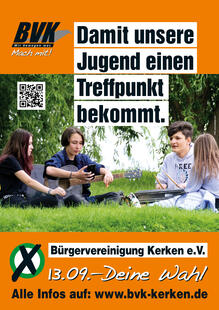 BVK wählen, damit unsere Jugend einen Treffpunkt bekommt.
