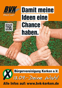 BVK wählen, damit meine Ideen eine Chance haben.