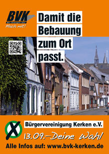 BVK wählen, damit die Bebauung zum Ort passt.