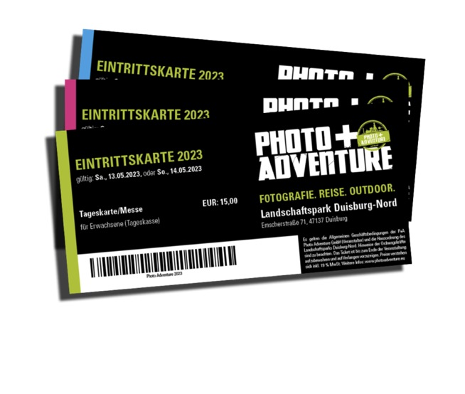2 Eintrittskarten zur Photo+Adventure Duisburg